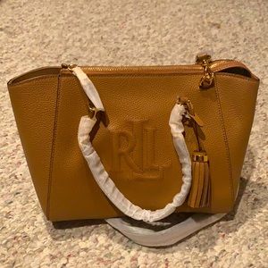 A NEVER USED Ralph Lauren Caramel colored  bag
